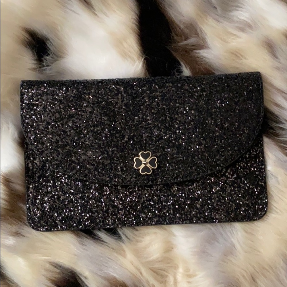 Kate Spade Glitter Leather Clutch